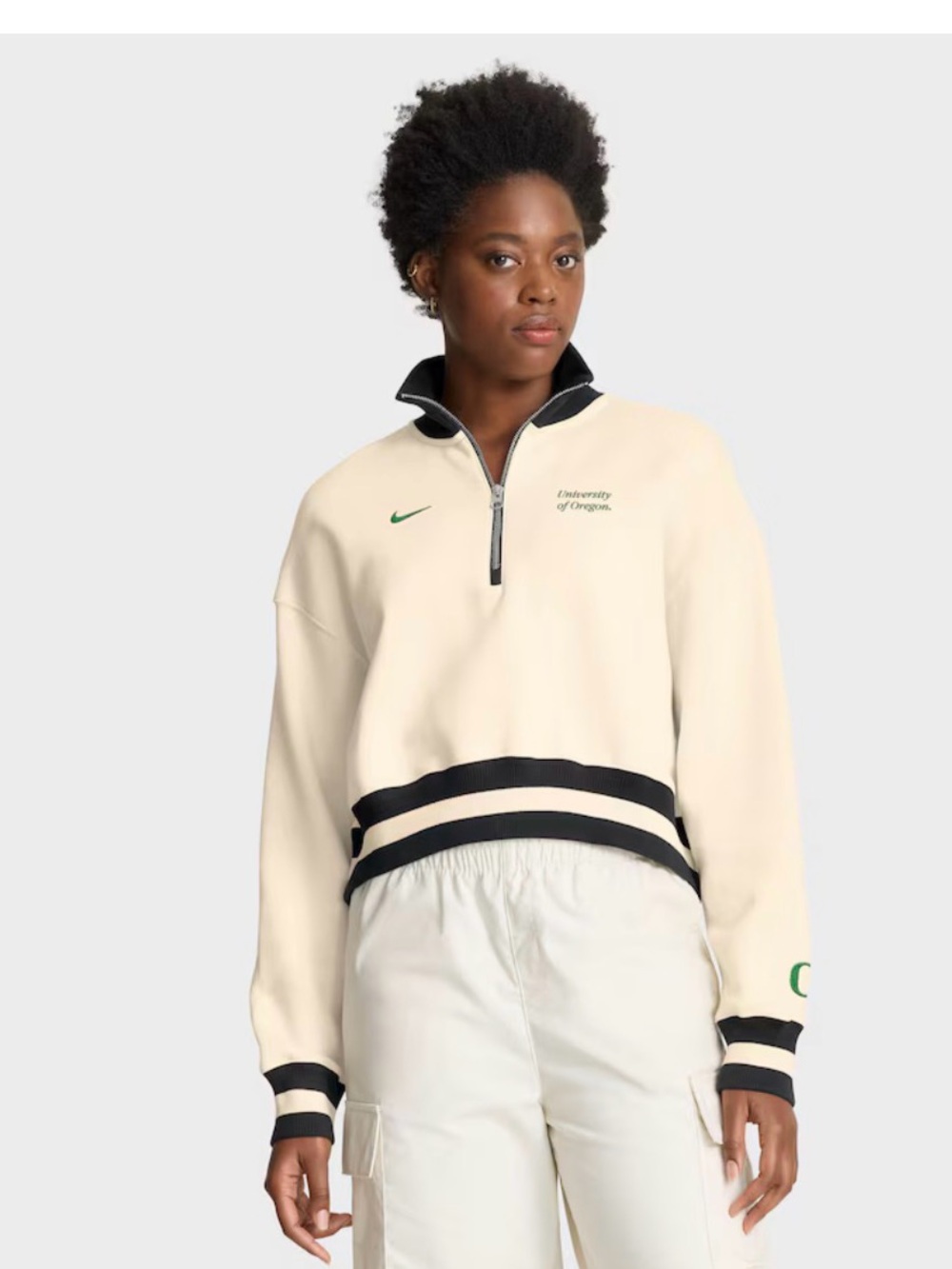 Nike Oregon Oversize Legacy Cropped 1/2 Zip